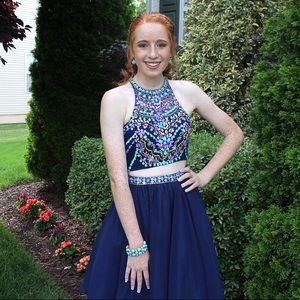 Two piece homecoming dress